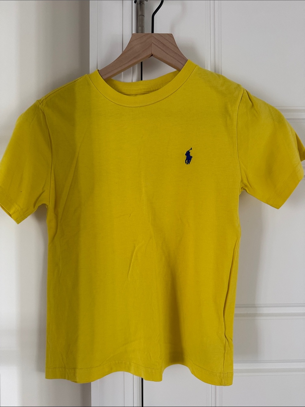 Ralph Lauren Yellow Short Sleeve Tee with Blue Pony